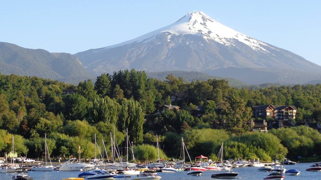 el verano, lago, pucón, Pixabay