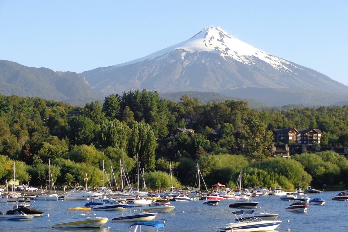 el verano, lago, pucón ,Pixabay