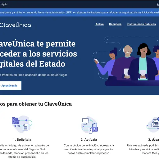 Clave Única ,claveunica.gob.cl