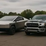 Cybertruck y Ram 1500 ,Imagen generada por IA / ChatGPT
