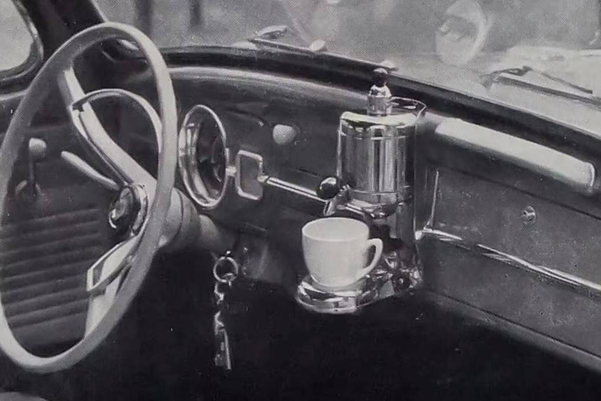 Cafetera del Volkswagen Beetle de 1959 ,instagram @thishowthingswork