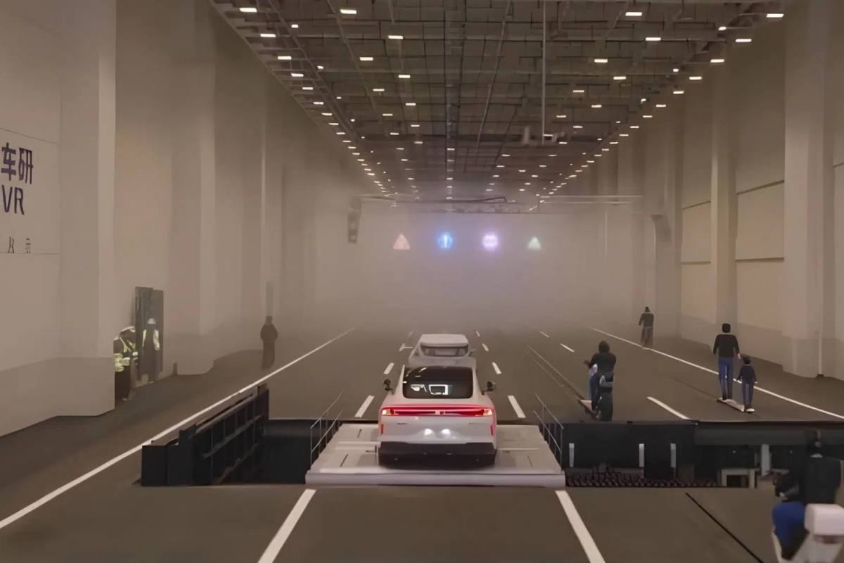 El Changan Nevo A06 se somete a pruebas ADAS en el nuevo laboratorio. ,CCTV