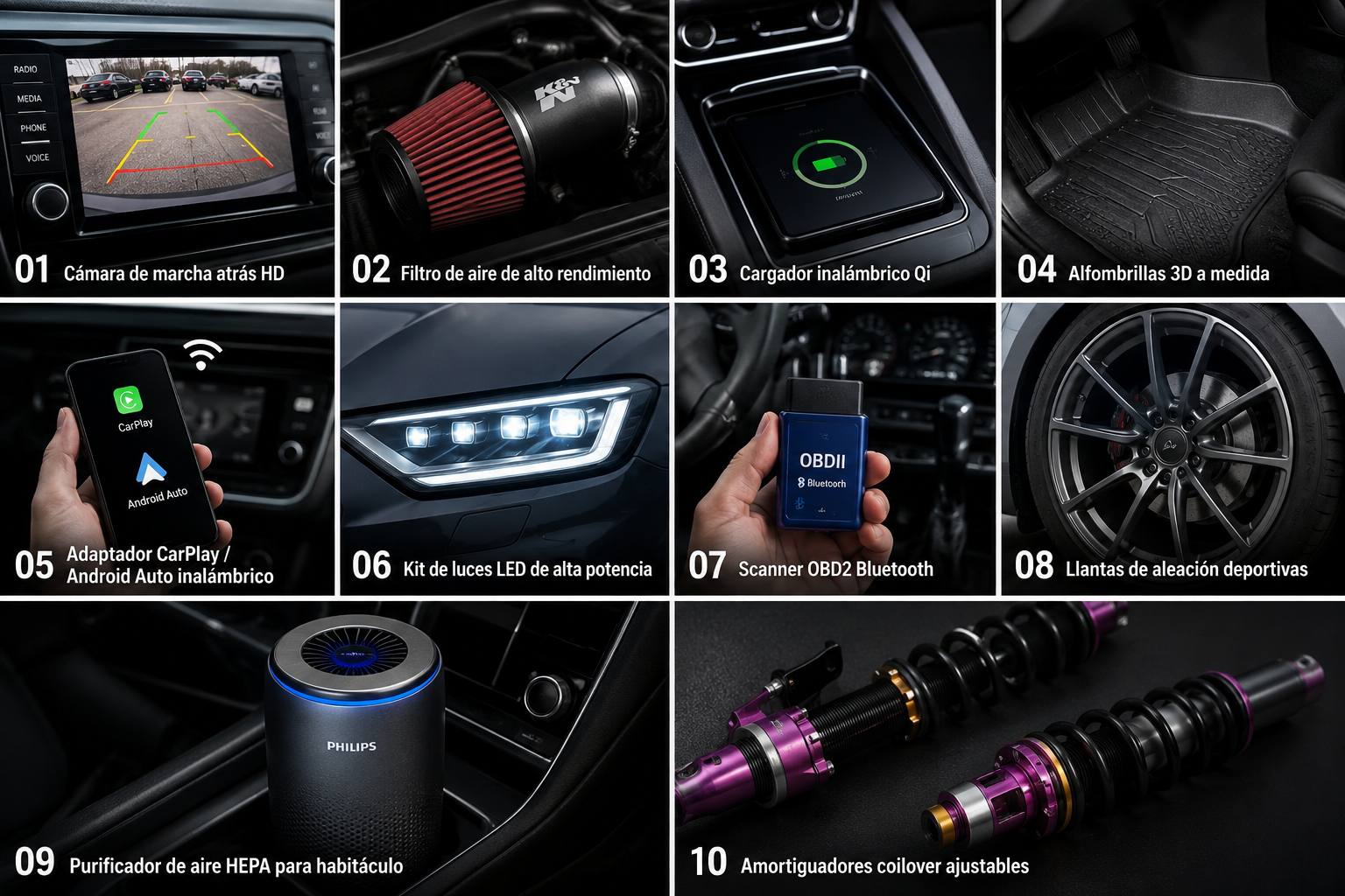Accesorios de automóvil - Imagen generada por IA / ChatGPT