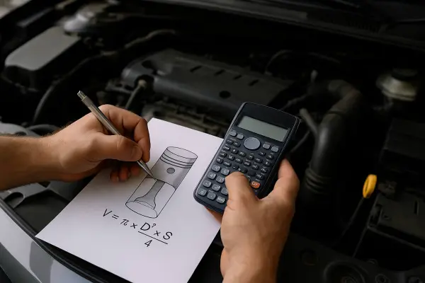 Cilindrada de un auto ,Imagen generada por IA / ChatGPT