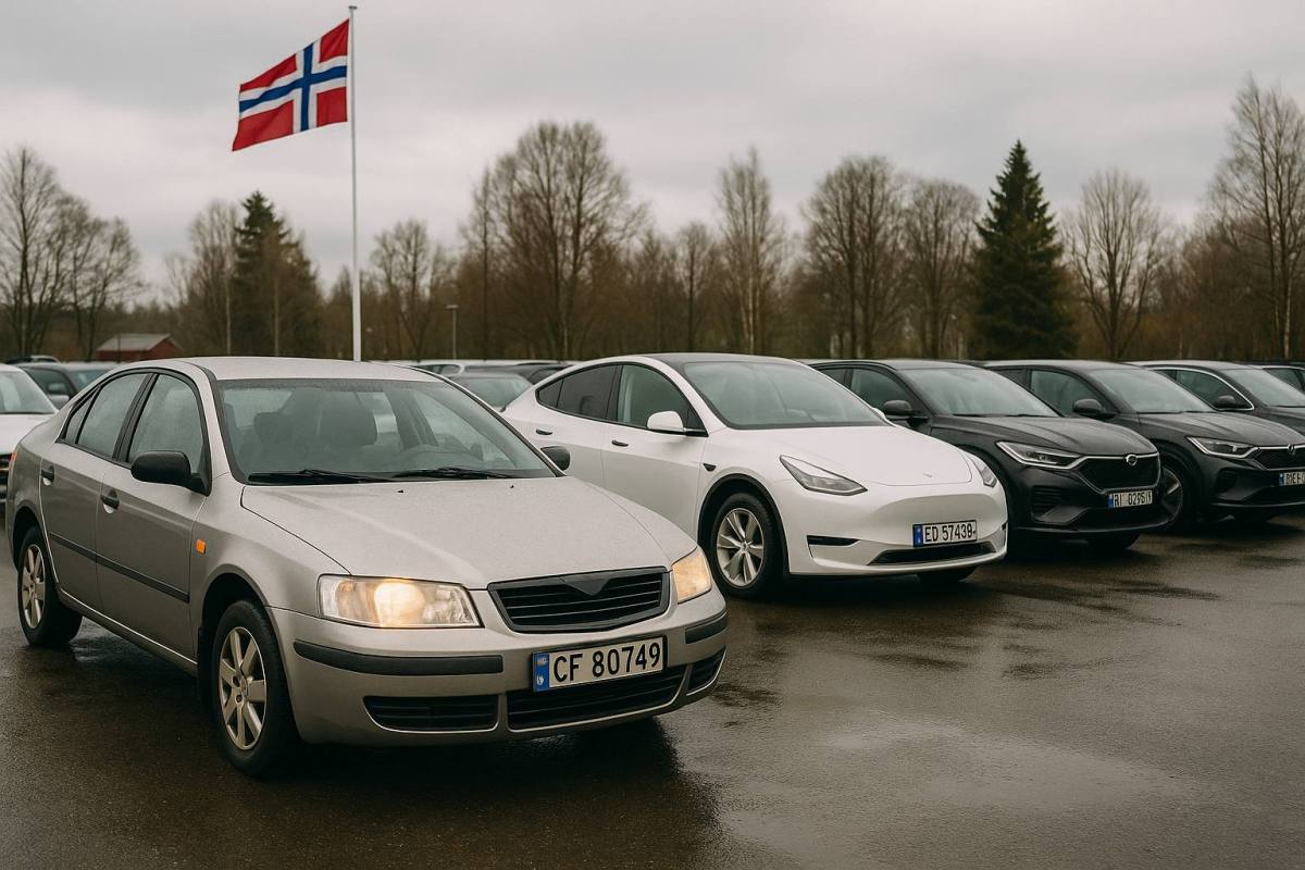 Noruega impone fuerte fiscalidad al coche de combustión ,Imagen generada por IA / ChatGPT