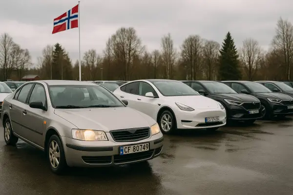 Noruega impone fuerte fiscalidad al coche de combustión ,Imagen generada por IA / ChatGPT