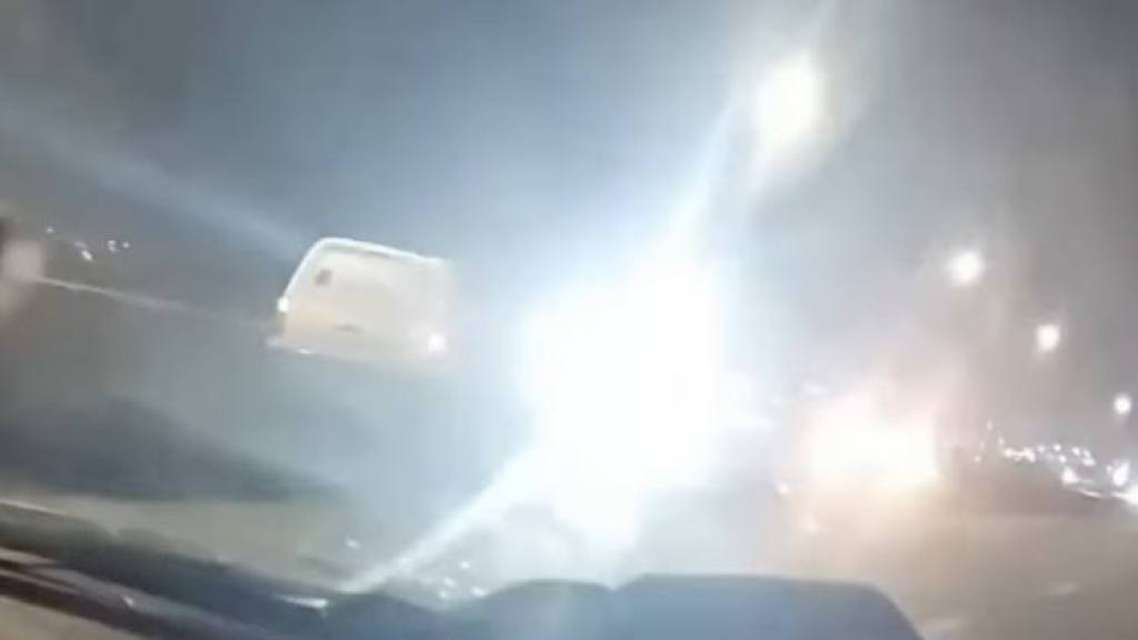 Accidente en el puente Juan Pablo II, captura redes
