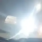 Accidente en el puente Juan Pablo II ,captura redes