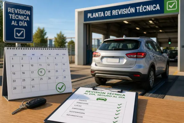 Revisión técnica de vehículo al día ,Imagen generada por IA / ChatGPT