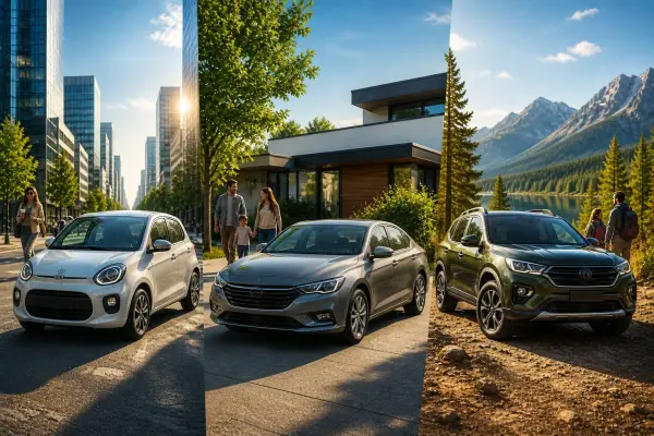 ¿SUV? ¿Citycar? ¿Sedán? Cómo elegir el auto adecuado ,Imagen generada por IA / ChatGPT