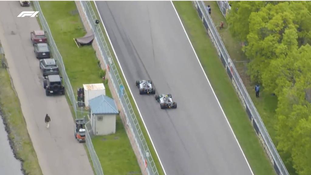 Russell vs. Antonelli, Instagram @f1