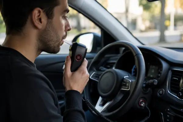 Prueba de aliento al volante ,Imagen generada por IA / ChatGPT