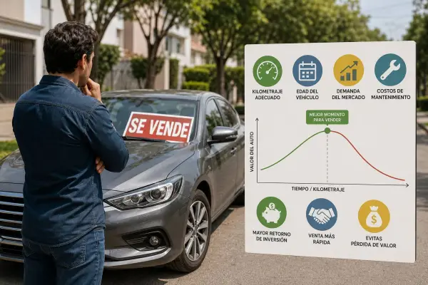 Decidiendo vender el auto usado ,Imagen generada por IA / ChatGPT