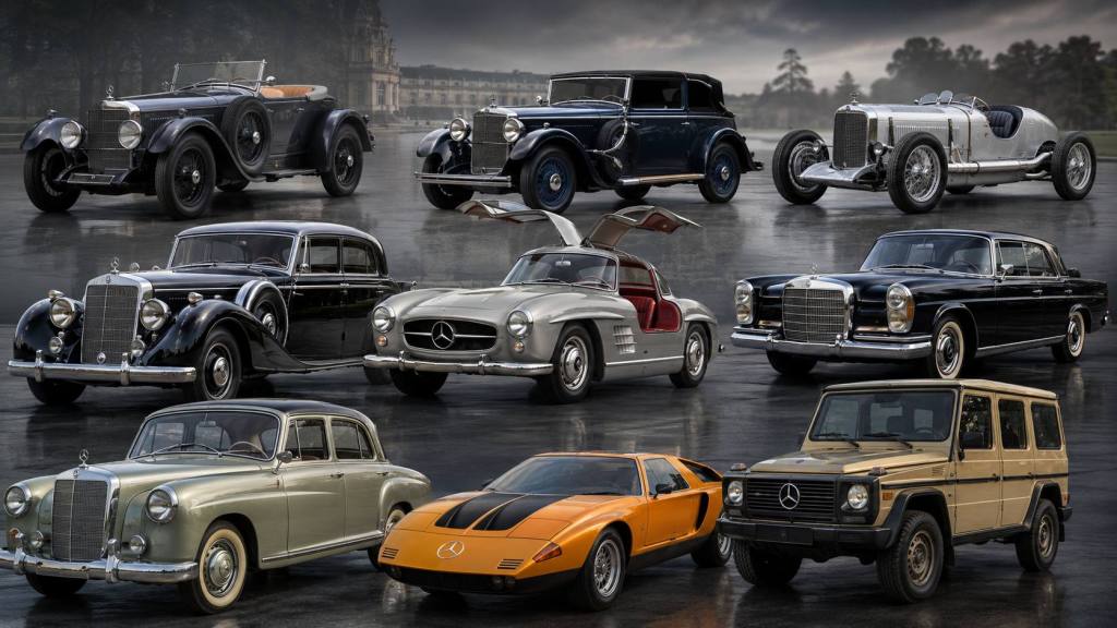 Colección de clásicos Mercedes-Benz, Generada por IA / ChatGPT
