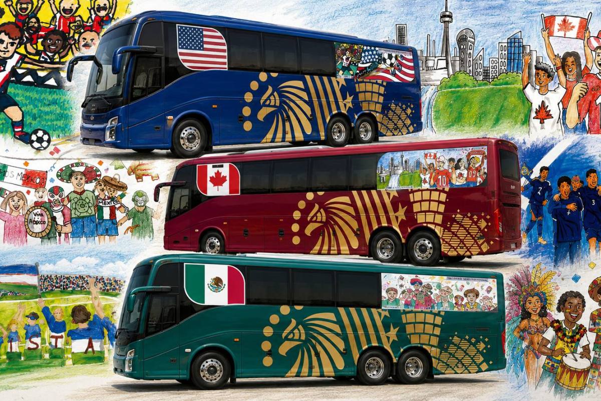 HCB - Buses del mundial ,Prensa