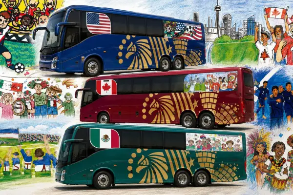 HCB - Buses del mundial ,Prensa