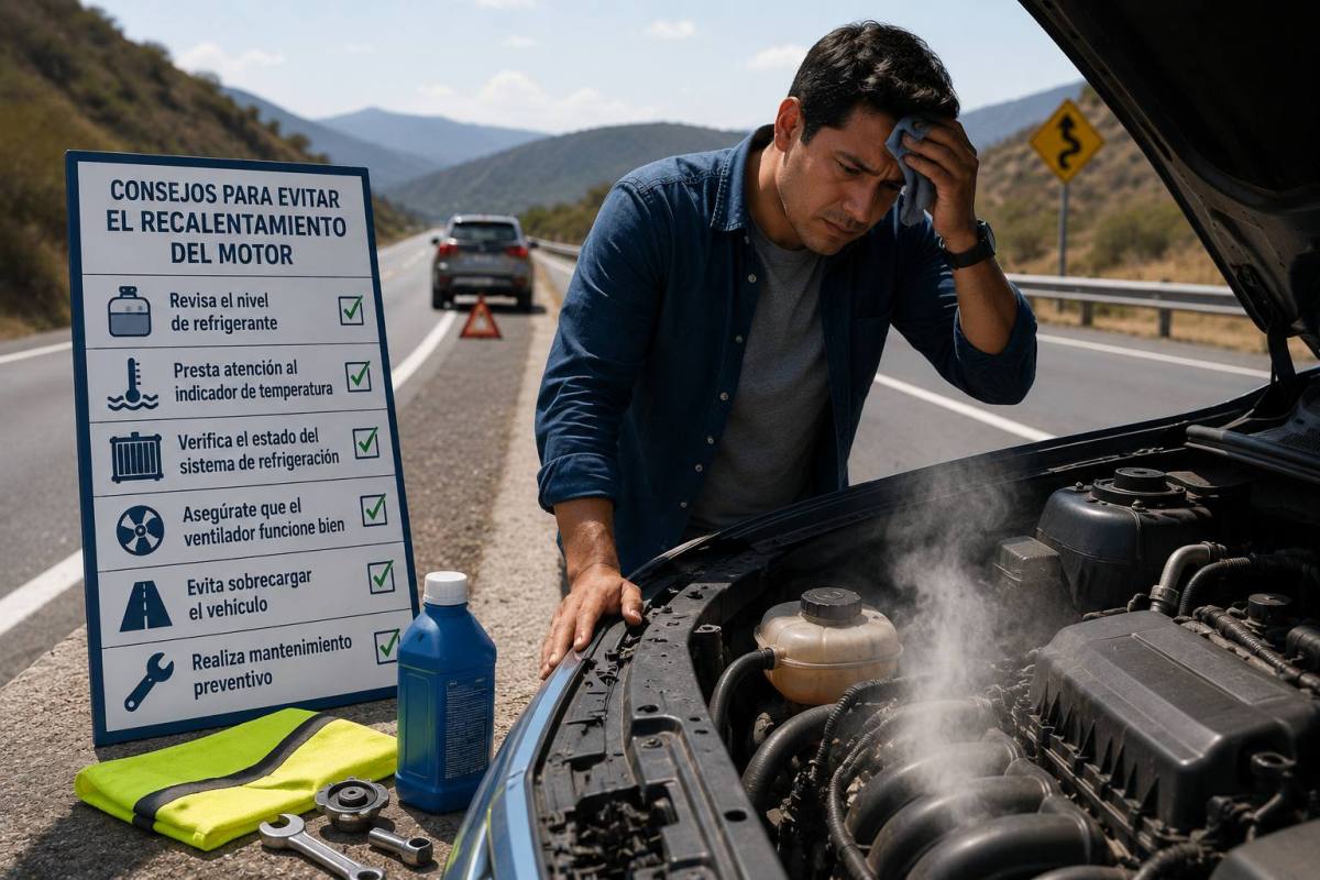 Problemas de motor en la carretera ,Generada por IA / ChatGPT