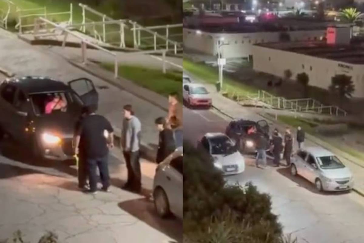 empujón y atropello en Argentina ,Captura