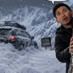 El Chino atrapado en la nieve ,Imagen generada por IA / ChatGPT