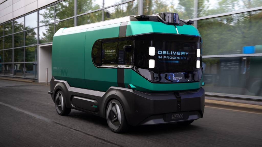 Stellantis presenta BOW, el vehículo eléctrico autónomo sin conductor ni cabina para entregas urbanas, www.carscoops.com