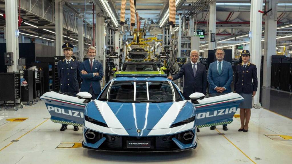 La policía italiana suma un Lamborghini Temerario híbrido de 920 CV, Lamborghini