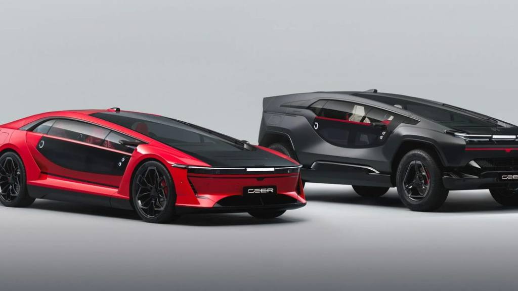 Ceer Exobot: 850 hp y puertas de ala de gaviota en el debut eléctrico de Arabia Saudita, hips.hearstapps.com