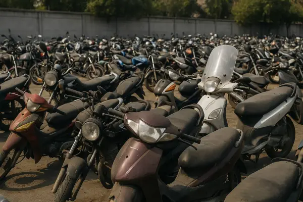 Remate de Motos y Scooters Abandonados Sin Precio Mínimo
